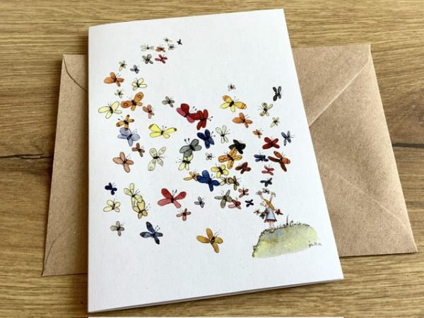 Briefkarte Bunte Schmetterlinge Erichsen Rabatt – Bild 2