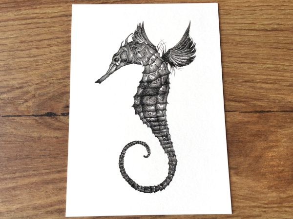 Postkarte Seepferdchen Bambus Ligarti Online