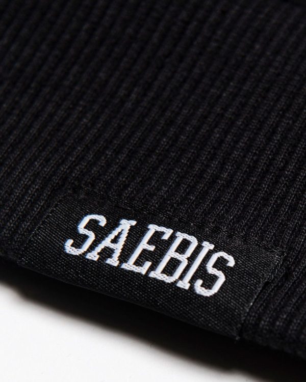 Lifestyle Herren Hoodie schwarz mit Retro Stickerei by SAEBIS® Zu verkaufen – Bild 2