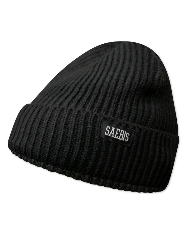 SAEBIS® Ribbed Beanie schwarz für Herren & Damen Online-Verkauf – Bild 2