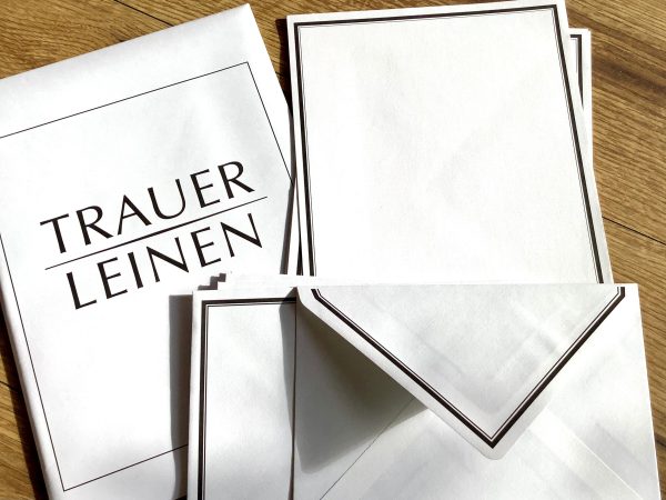 Trauerpost Set 5x A5   C5-Kuverts (Leinen) Online-Schn?ppchen – Bild 2