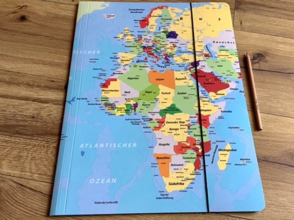 Sammelmappe A3 Weltkarte Online