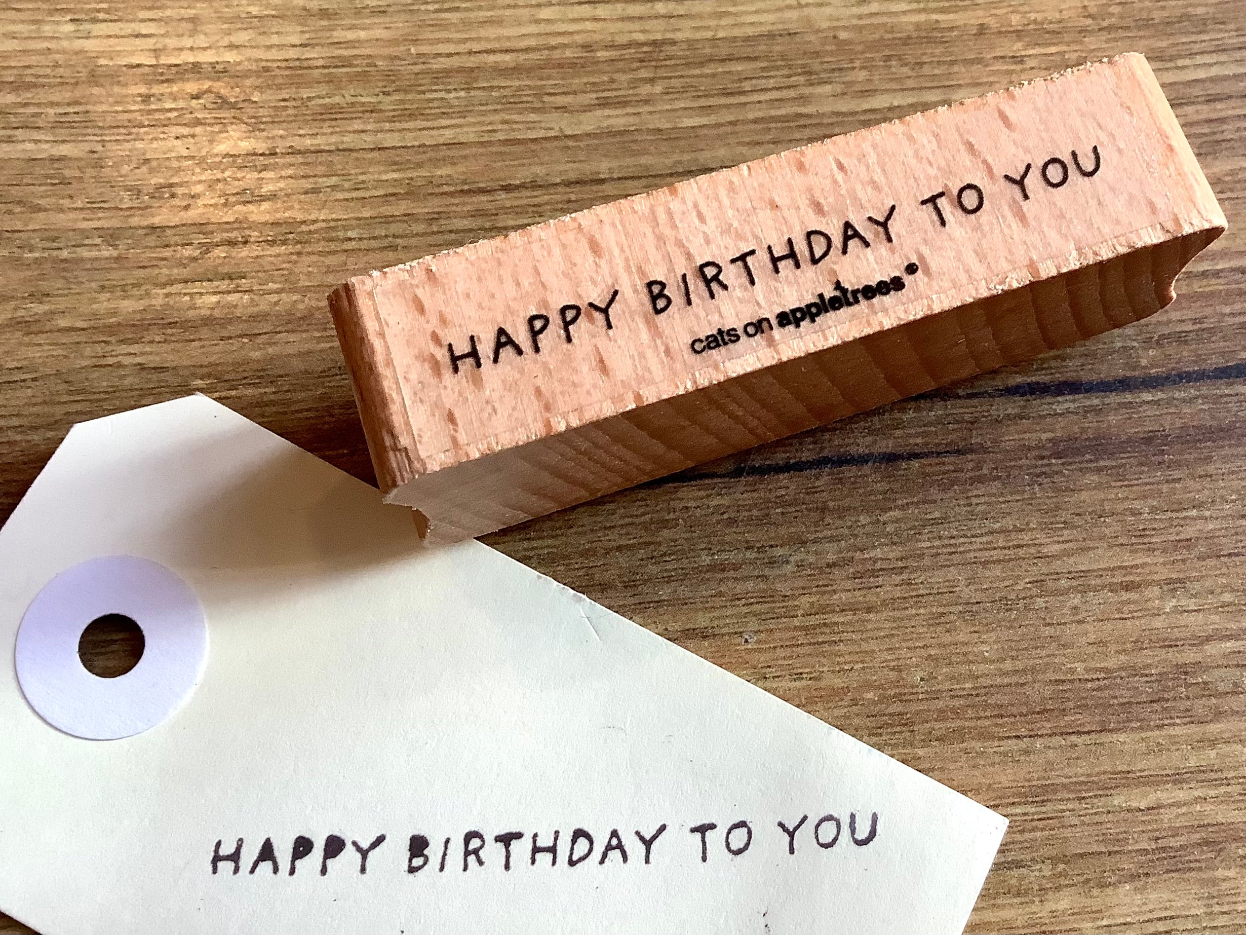 Stempel Happy Birthday to you 10 (Cats on ap.) Schn?ppchen