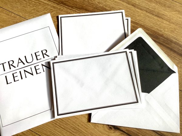 Trauerpost Set 5x A5   C5-Kuverts (Leinen) Online-Schn?ppchen