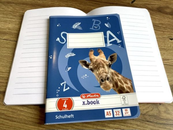 A5 Doppelheft Lin.4 32Bl. Notizheft Herlitz Rabatt