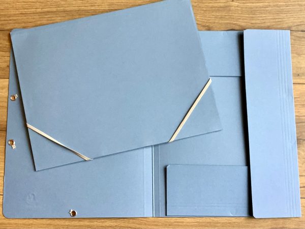 Eckspannmappe blaugrau 3Flügel RC Online – Bild 2