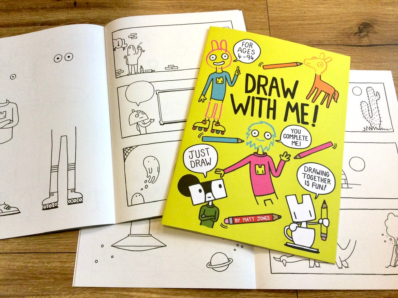 Ausmalheft A4 Draw with me (Matt Jones) Rabatt