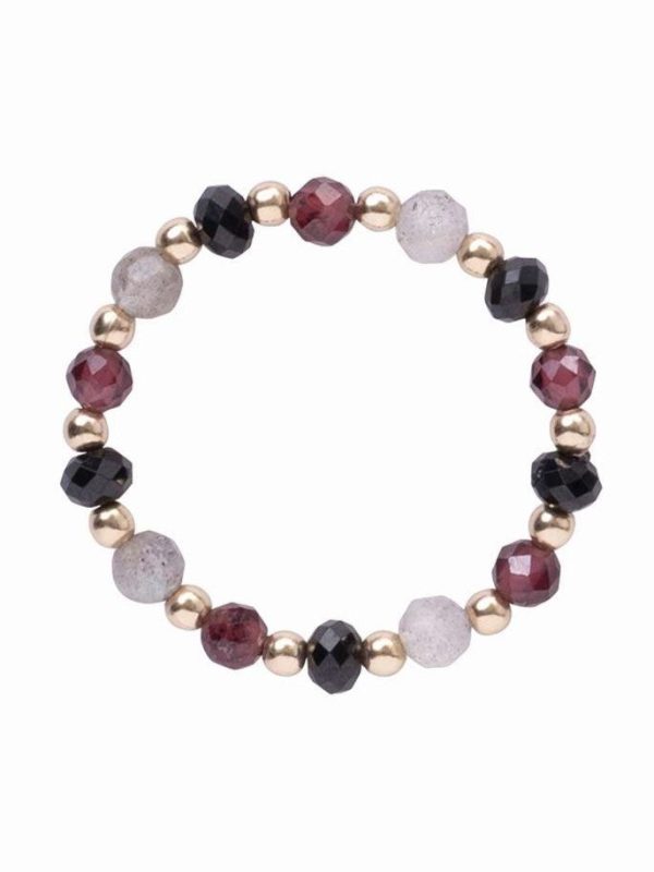 Unity Black Onyx Garnet Labradorite Ring Jetzt online