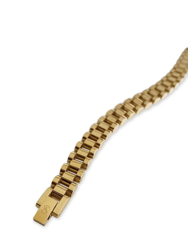 Gold Chunky Watch Band Bracelet Zu verkaufen – Bild 3